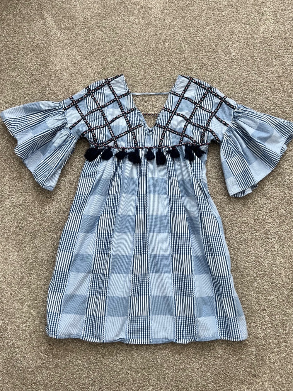Anthropologie Mauve Pop-Over Dress